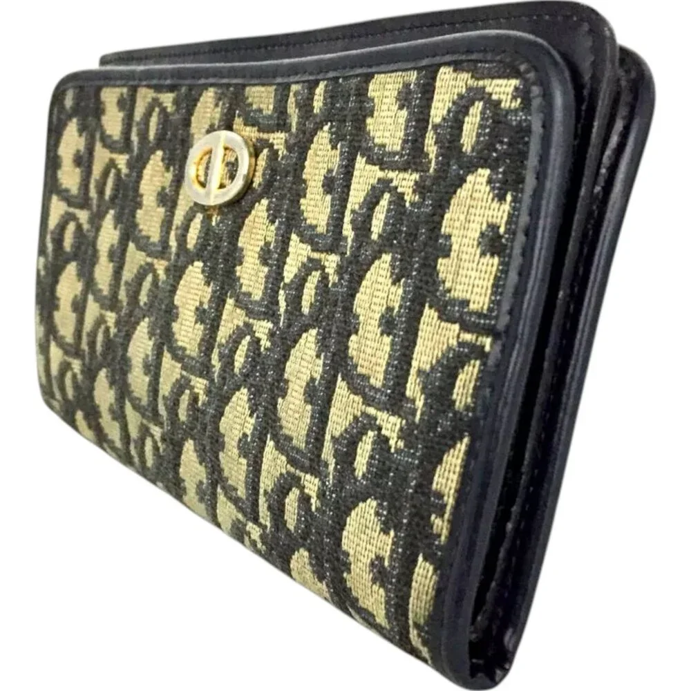 202164BU (L1) Christian Dior Wallet Long Brown PVC